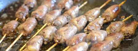 шашлык из куриных сердечек. Шаг 9