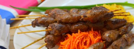 шашлык из куриных сердечек. Шаг 11