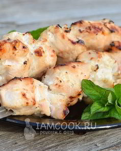 Шашлык из курицы в кефире