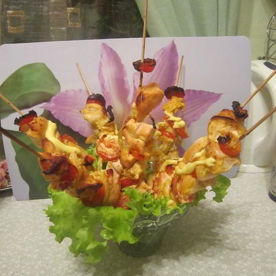 Рецепт шашлыка на шпажках в духовке