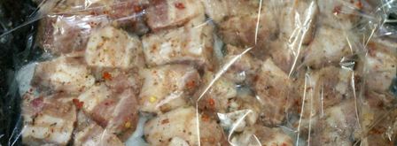 шашлык в духовке из свинины в рукаве. Шаг 4