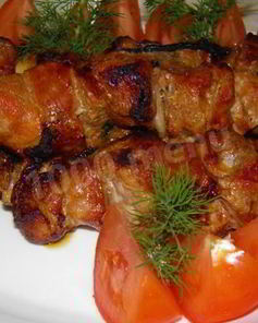 Шашлык в томатном соке