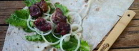 свиной шашлык в лаваше. Шаг 7