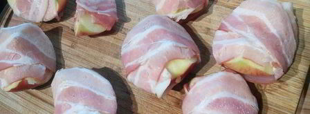 яблоки в беконе к шашлыку. Шаг 3