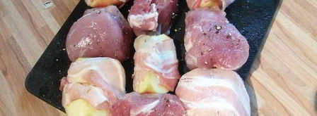 яблоки в беконе к шашлыку. Шаг 4