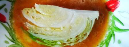 капустный шницель с томатным соусом. Шаг 5