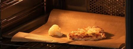 пюре из цветной капусты с оригинальным свиным шницелем. Шаг 5