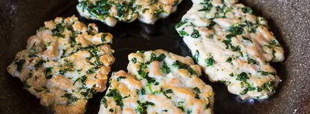 рубленые куриные шницели со шпинатом. Шаг 5