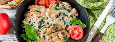 рубленые куриные шницели со шпинатом. Шаг 6