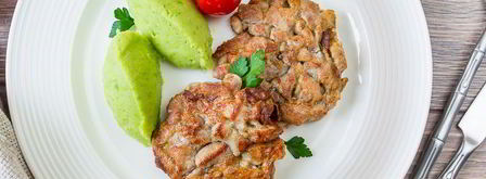 рубленые шницели из свинины с грибами. Шаг 6