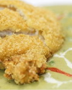 Шницель из индейки с кокосом