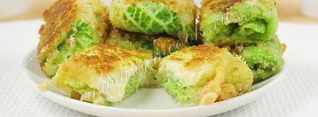 шницель из савойской капусты с сырной начинкой. Шаг 14