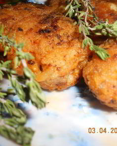 Шницель рубленный по-африкански