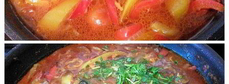 свиные шницели, запеченные в остром цыганском соусе. Шаг 3