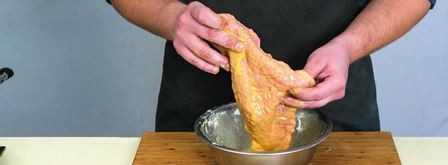 венский шницель из свиного окорока. Шаг 4