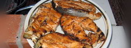 стейк из семги на углях. Шаг 11