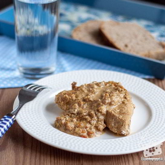 Рецепт стейков из индейки с миндальным соусом