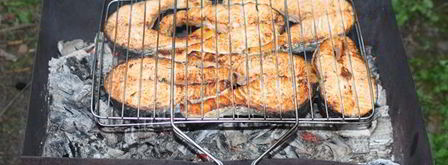 стейки из семги на углях. Шаг 7