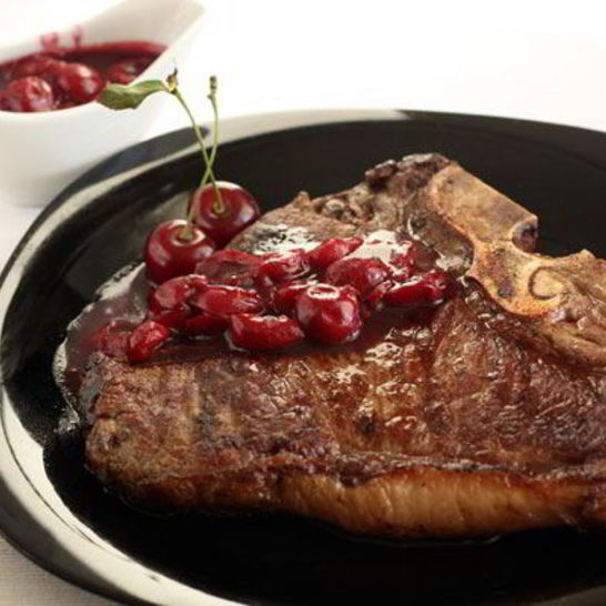 Рецепт вишневого соуса и стейк ти-бон