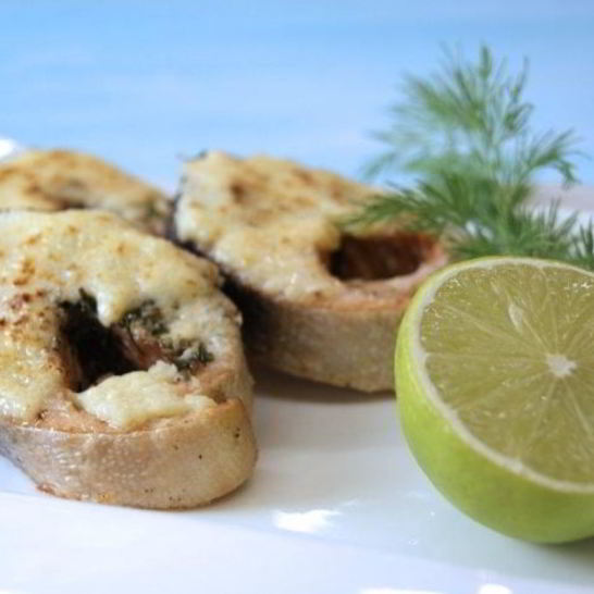 Рецепт запеченных стейков горбуши