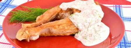 жареные стейки толстолоба со сметанно-томатным соусом. Шаг 5