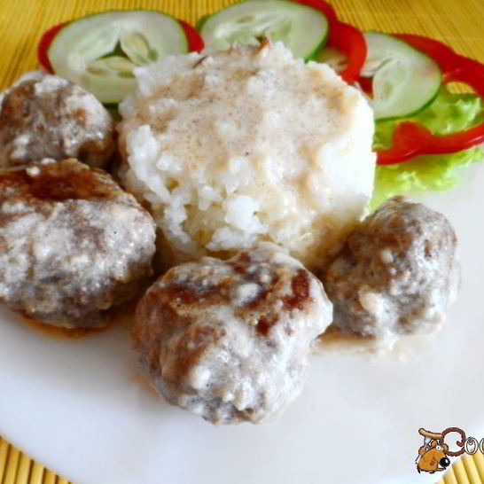 Рецепт мясных тефтелек с соусом