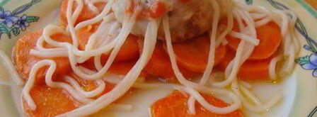 осьминожки из тефтелек и спагетти. Шаг 9