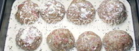 рождественский венок из тефтелей. Шаг 9