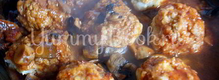 рыбные тефтели с грибным соусом. Шаг 8