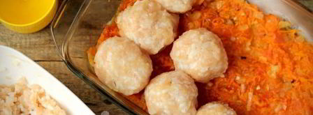 тефтели из куриного фарша с рисом в духовке. Шаг 6