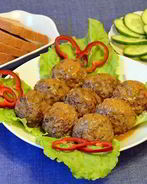 Тефтели с капустой и рисом