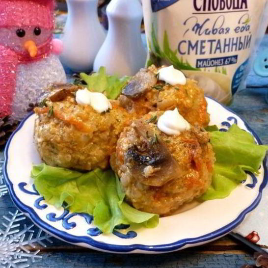 Рецепт тефтелей слободских в грибной подливе