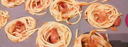 тефтели в гнездах из спагетти. Шаг 7