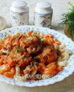 Тефтели в грибном соусе