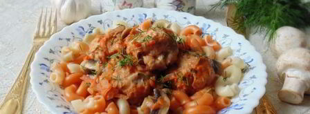 тефтели в грибном соусе. Шаг 13