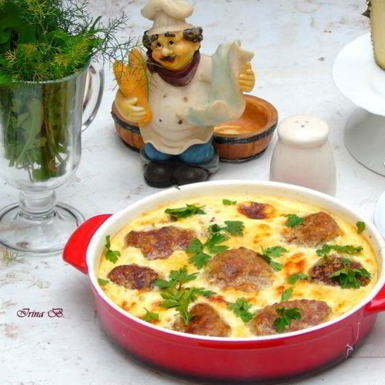 Рецепт тефтелей в сырно-сливочном соусе