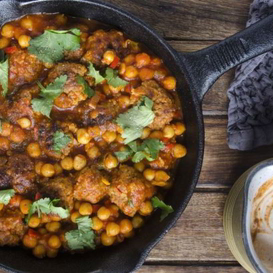 Рецепт тефтелей в томатном соусе с нутом