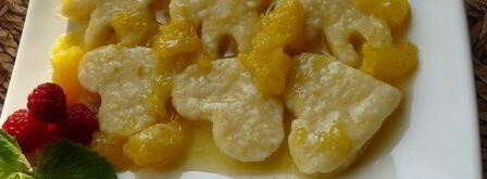 ленивые вареники с апельсиновой карамелью. Шаг 3