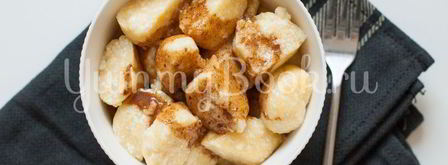 ленивые вареники с кукурузной мукой. Шаг 8