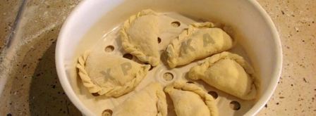 вареники на пару на кефире. Шаг 9