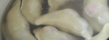 вареники постные с вишней из заварного теста. Шаг 6