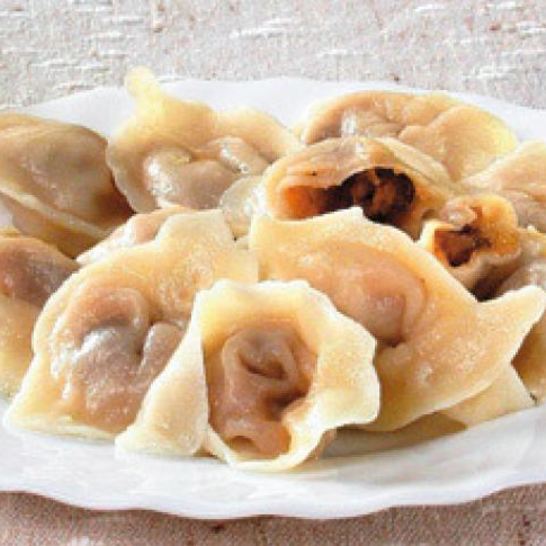 Рецепт вареников с фасолью и грибами