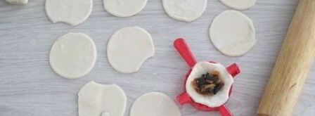 вареники с грибами и овощами. Шаг 7