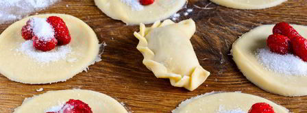 вареники с клубникой. Шаг 11