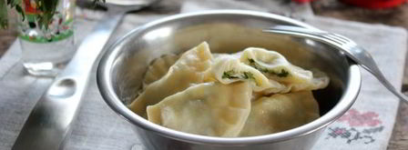 вареники с крапивой, творогом и сыром. Шаг 13