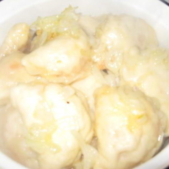 Рецепт вареников с тушеной капустой в томате