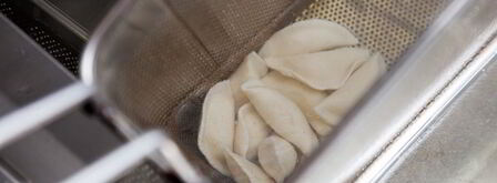 жареные вареники с картошкой. Шаг 6