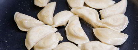 жареные вареники с картошкой. Шаг 7