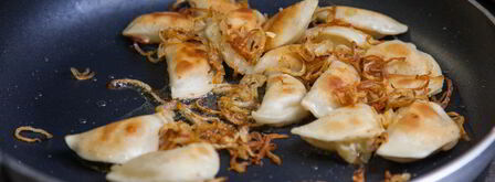 жареные вареники с картошкой. Шаг 9