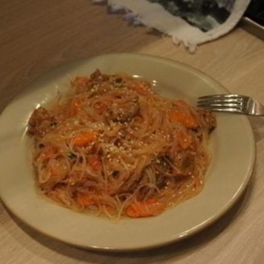 Рецепт японской лапши со свининой